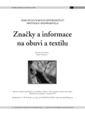 Značky a informace na obuvi a textilu